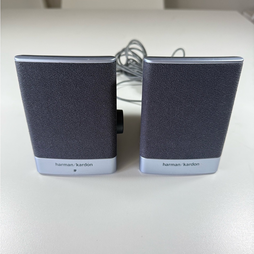 Harman Kardon HP 5187-2105 PC Speakers 3.5mm HP OEM Desktop Set TESTED